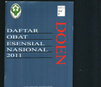 Daftar Obat Esensial, Nasional 2011
